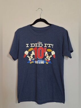 Women’s Size Small Disney T-Shirt Navy Blue Run Disney
